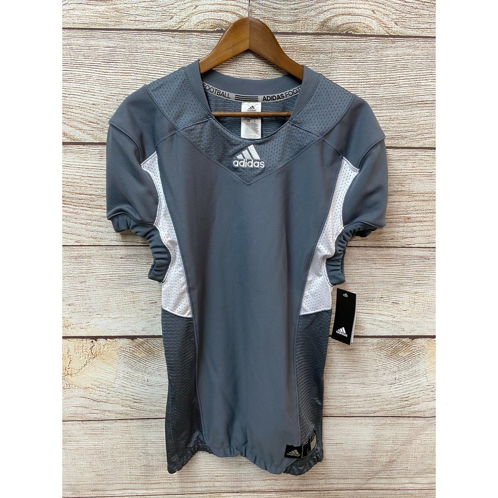 Adidas Techfit Football Shirt Mens Medium Gray Football Compression New $80